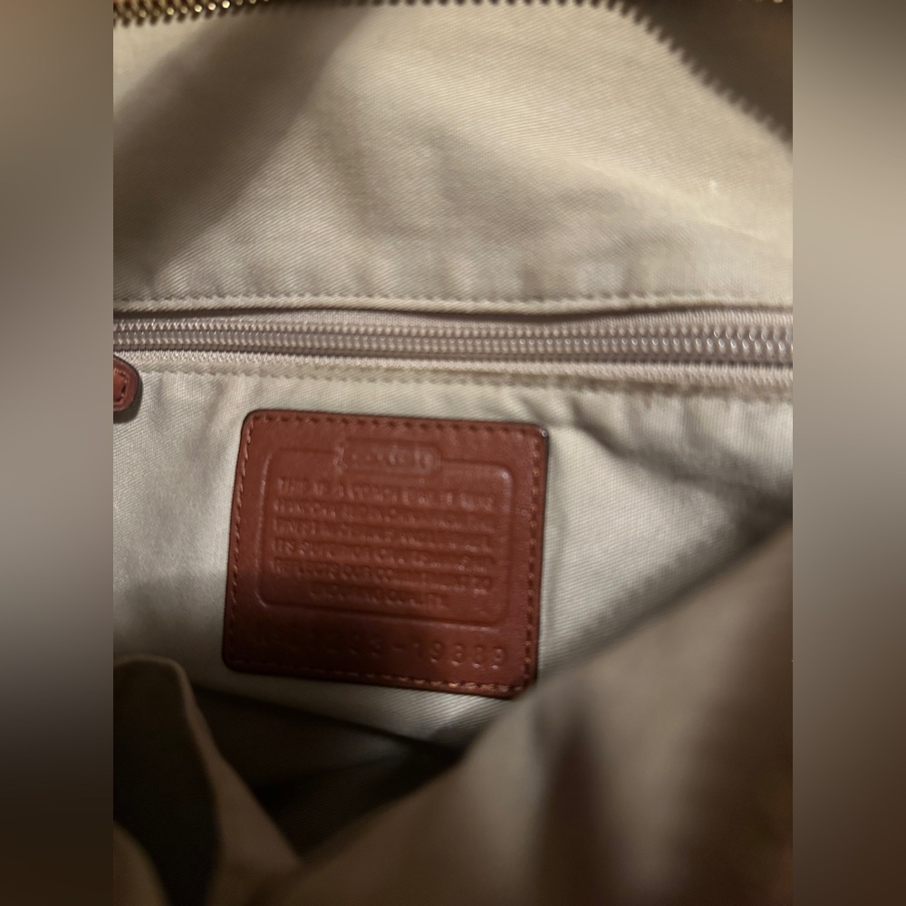 Vintage Coach bag brown leather with tassels - Picture 11 of 12